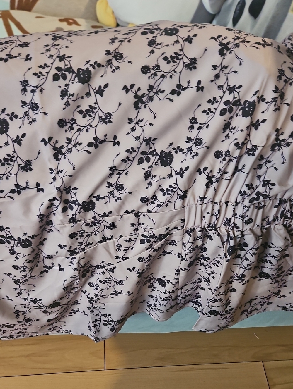 Floral Print Pink Ruffle Women’s PLUS SIZE